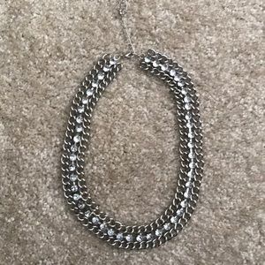 2/$14 Silver and Rhinestone Necklace